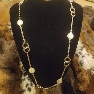 Trifari Goldtone Circle Link Necklace
